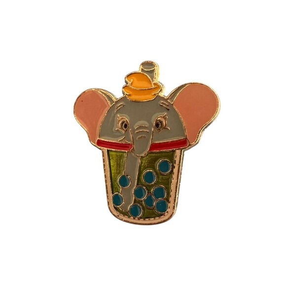 DUMBO Boba Tea Drink Enamel Backpack Pin NEW NWOT - Picture 4 of 4